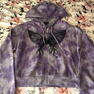 Thorn and fable cropped butterfly sweater